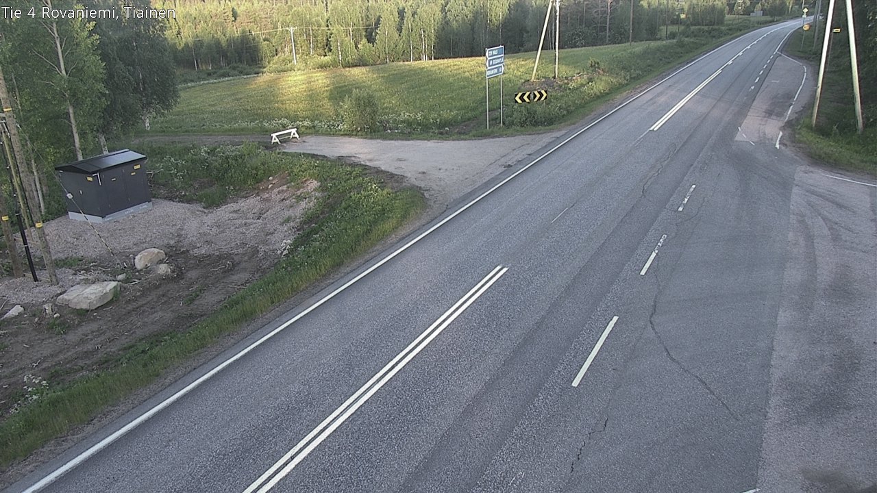 Weather Camera Image Road 4 Rovaniemi, Tiainen, Rovaniemi, Lappi