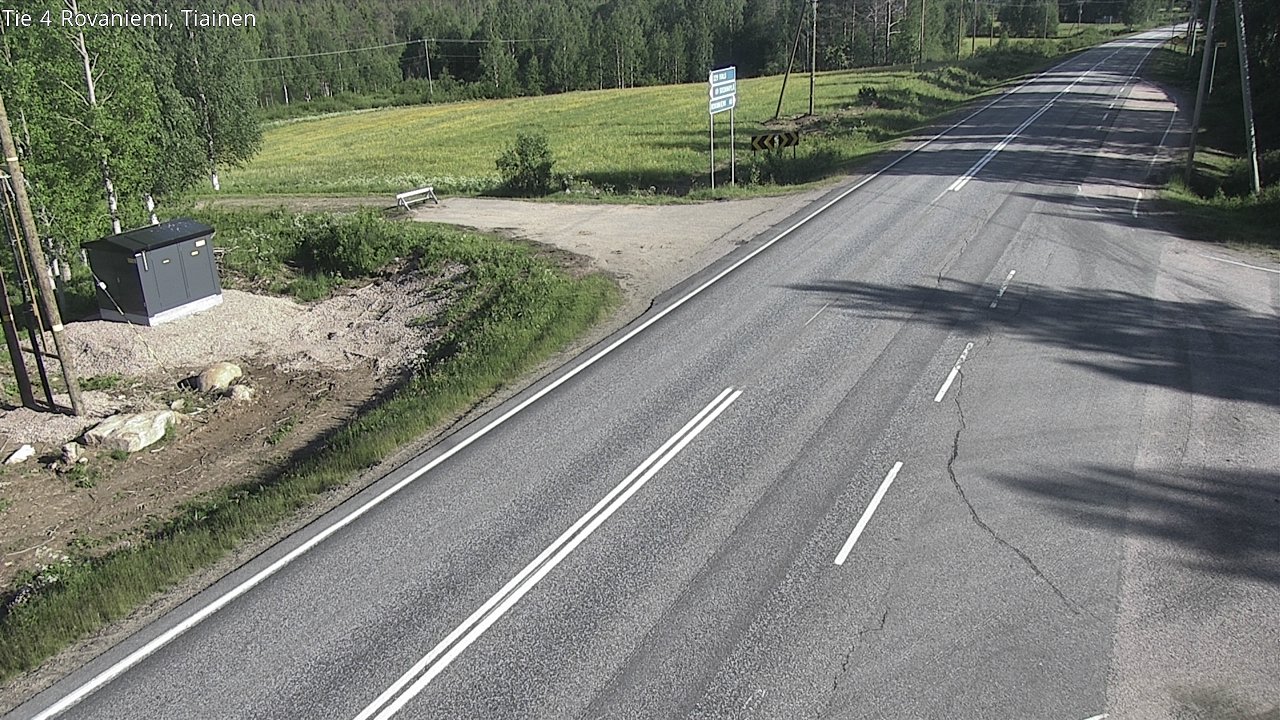 Weather Camera Image Road 4 Rovaniemi, Tiainen, Rovaniemi, Lappi