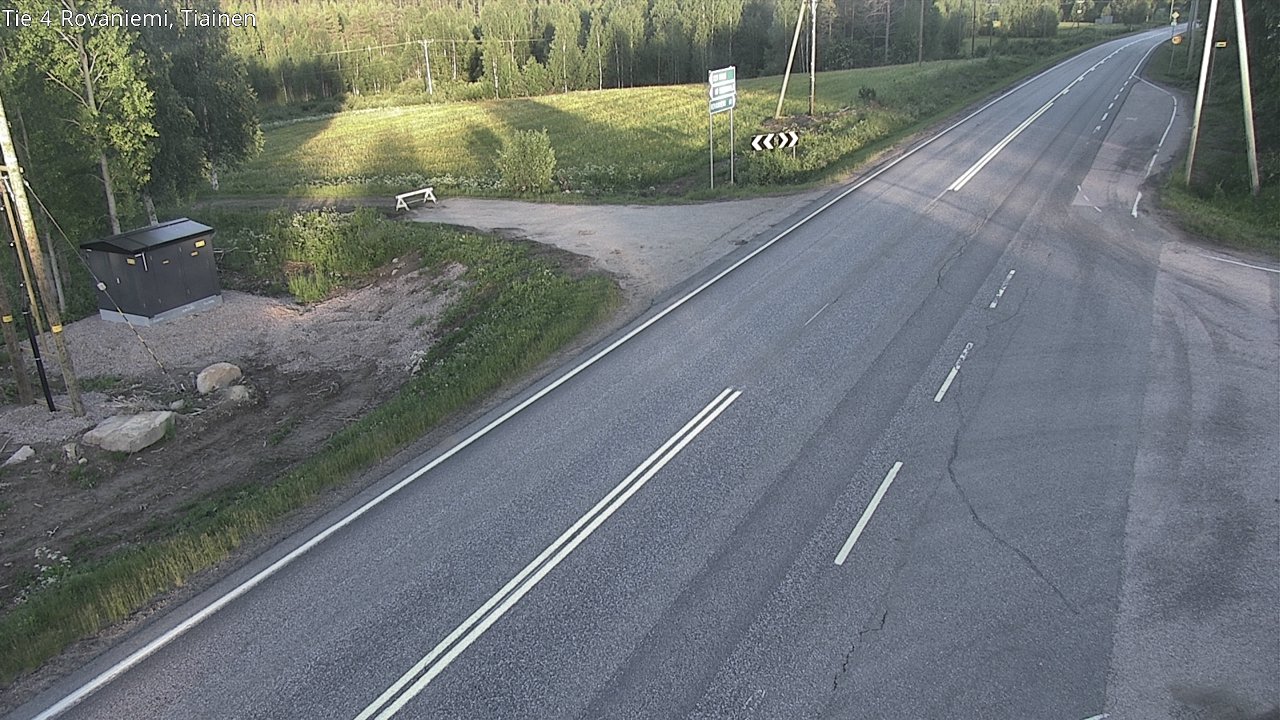 Weather Camera Image Road 4 Rovaniemi, Tiainen, Rovaniemi, Lappi