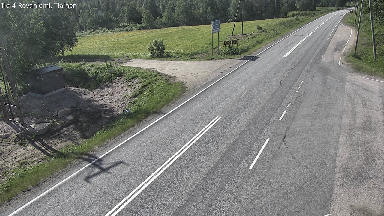 Weather Camera Image Road 4 Rovaniemi, Tiainen, Rovaniemi, Lappi