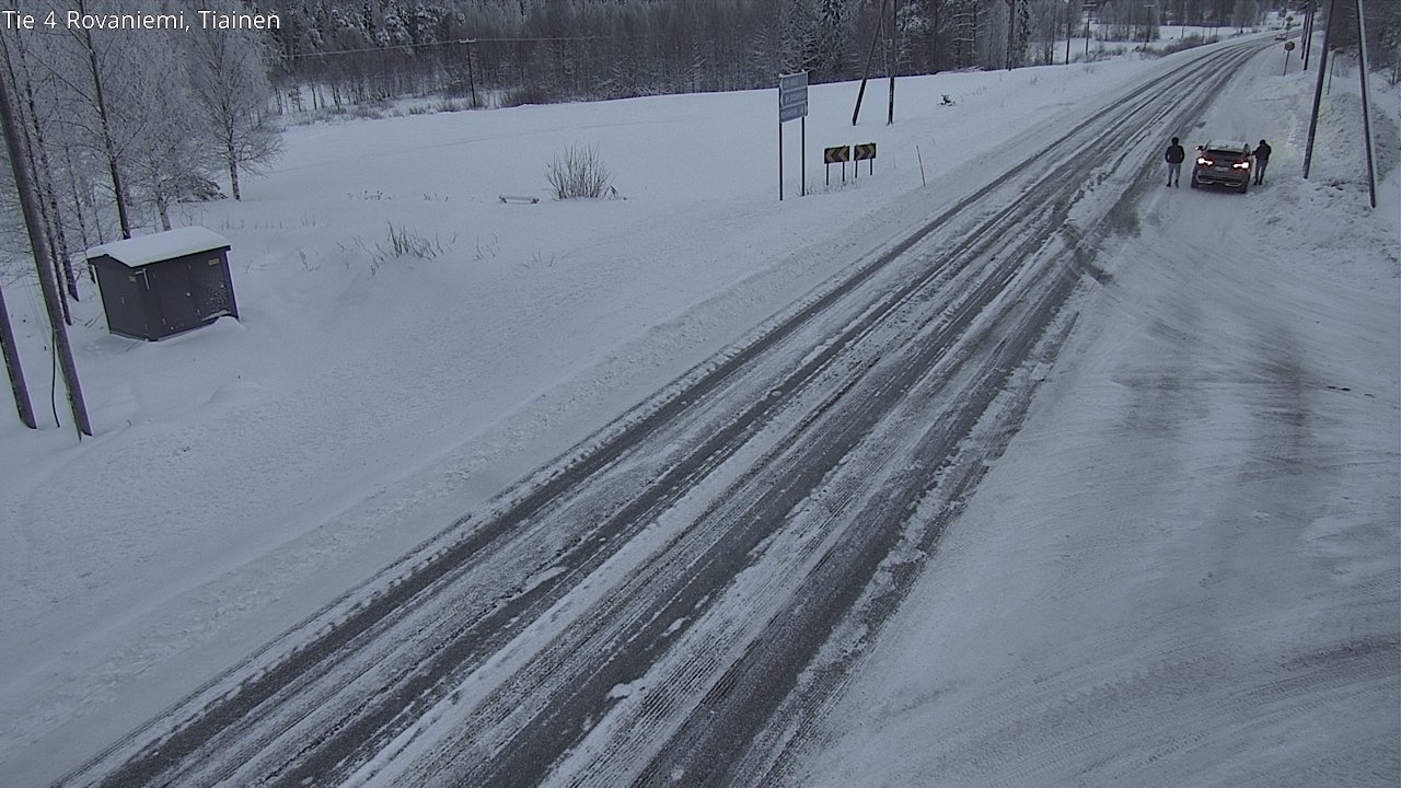 Weather Camera Image Road 4 Rovaniemi, Tiainen, Rovaniemi, Lappi