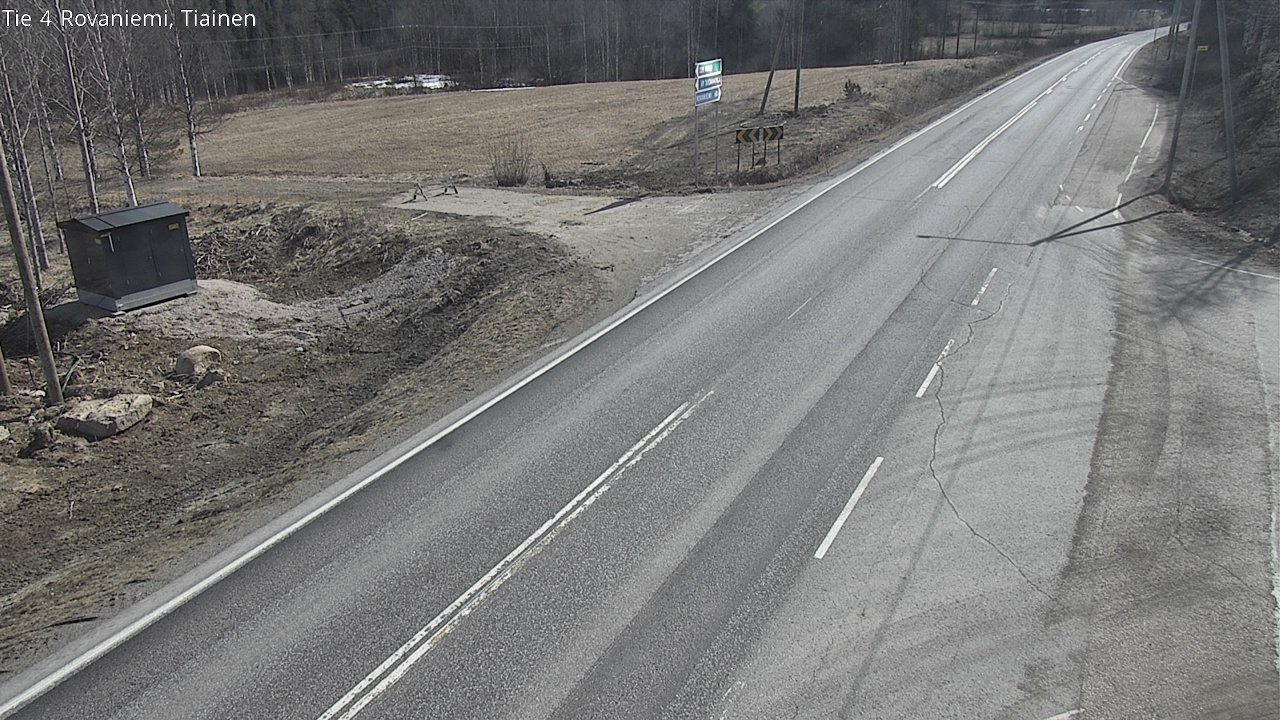 Weather Camera Image Väg 4 Rovaniemi, Tiainen, Rovaniemi, Lappi