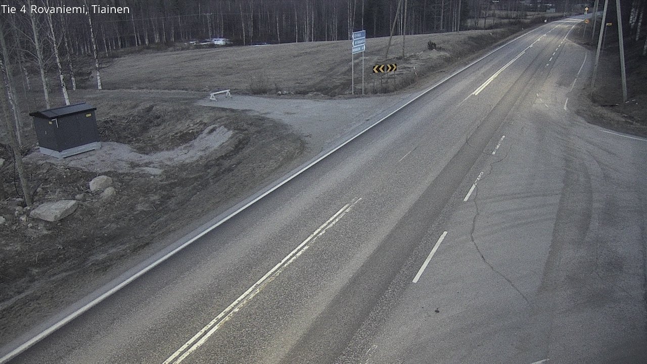 Weather Camera Image Väg 4 Rovaniemi, Tiainen, Rovaniemi, Lappi