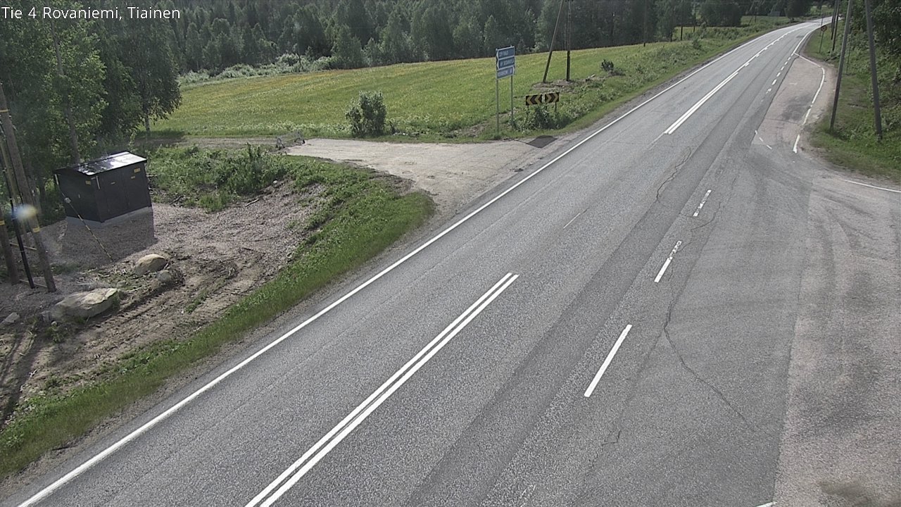 Weather Camera Image Road 4 Rovaniemi, Tiainen, Rovaniemi, Lappi