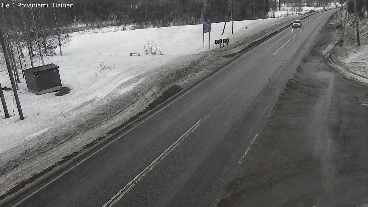 Weather Camera Image Road 4 Rovaniemi, Tiainen, Rovaniemi, Lappi