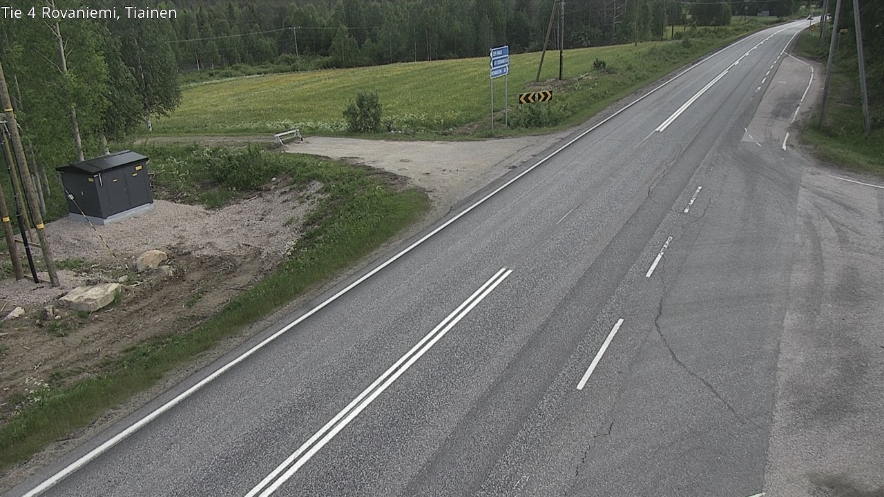Weather Camera Image Road 4 Rovaniemi, Tiainen, Rovaniemi, Lappi