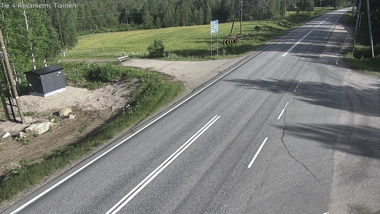 Weather Camera Image Road 4 Rovaniemi, Tiainen, Rovaniemi, Lappi