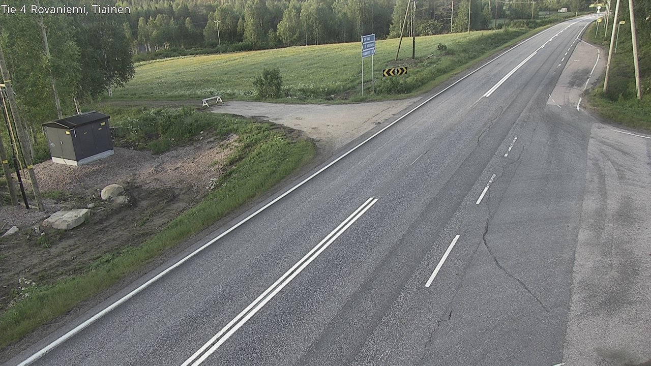 Weather Camera Image Road 4 Rovaniemi, Tiainen, Rovaniemi, Lappi