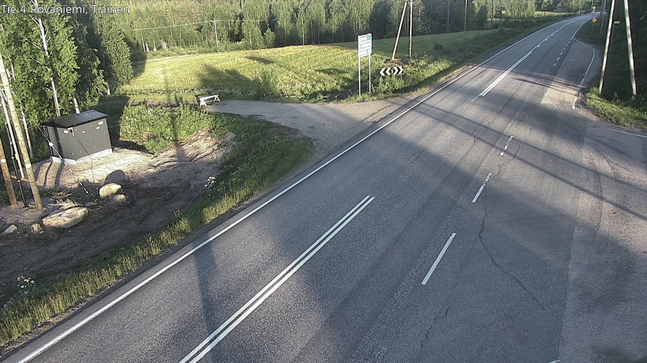 Weather Camera Image Road 4 Rovaniemi, Tiainen, Rovaniemi, Lappi