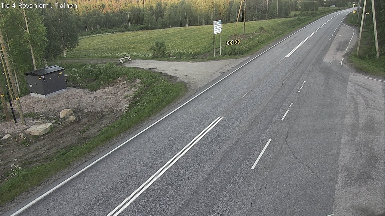 Weather Camera Image Road 4 Rovaniemi, Tiainen, Rovaniemi, Lappi