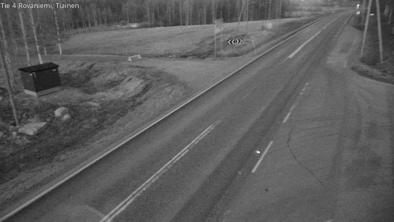 Weather Camera Image Väg 4 Rovaniemi, Tiainen, Rovaniemi, Lappi