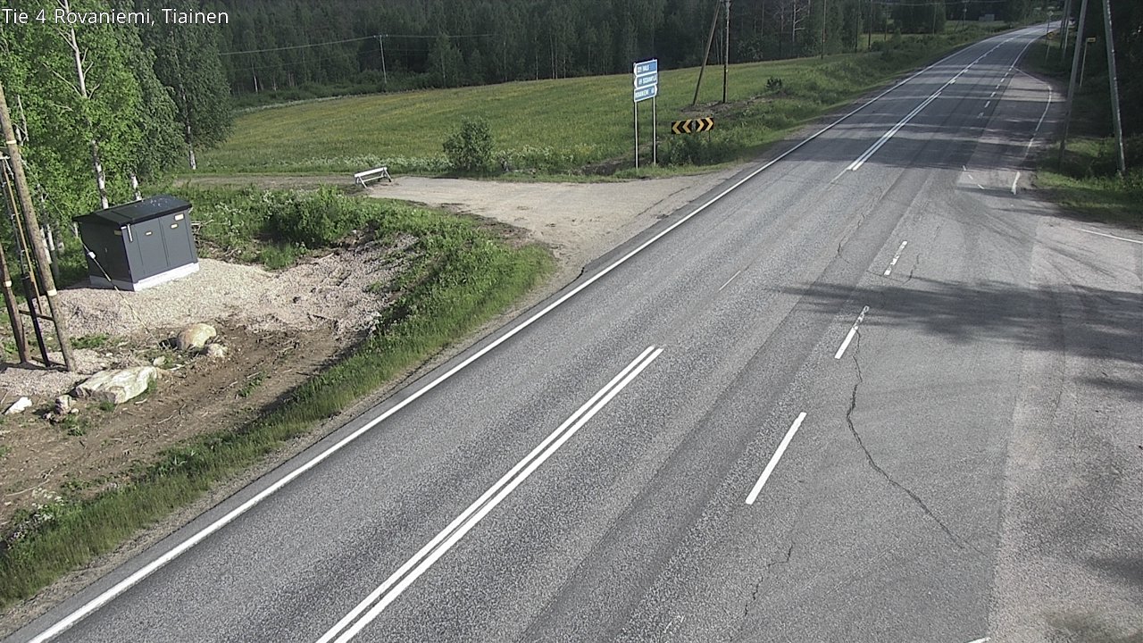 Weather Camera Image Road 4 Rovaniemi, Tiainen, Rovaniemi, Lappi