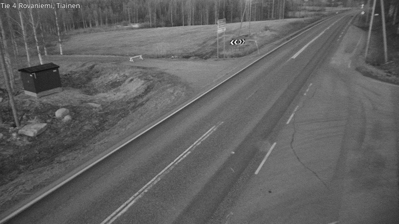 Weather Camera Image Väg 4 Rovaniemi, Tiainen, Rovaniemi, Lappi