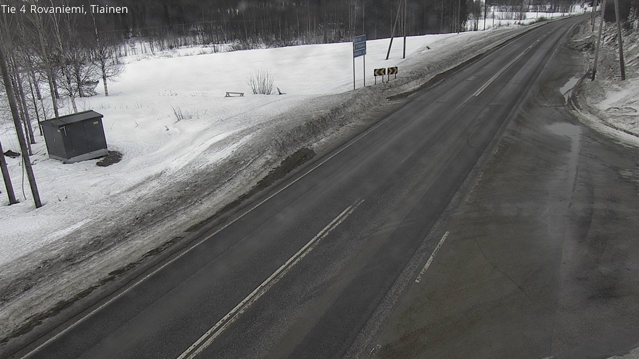 Weather Camera Image Väg 4 Rovaniemi, Tiainen, Rovaniemi, Lappi