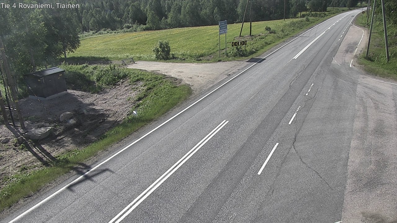 Weather Camera Image Road 4 Rovaniemi, Tiainen, Rovaniemi, Lappi