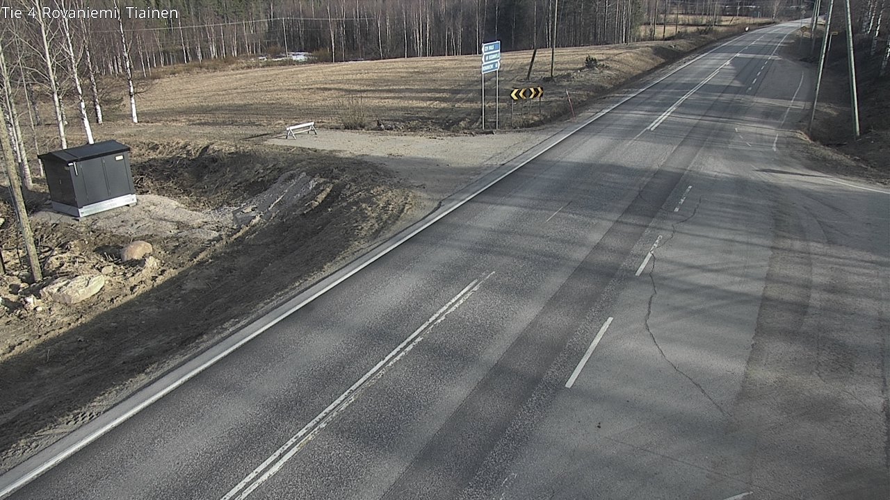 Weather Camera Image Väg 4 Rovaniemi, Tiainen, Rovaniemi, Lappi