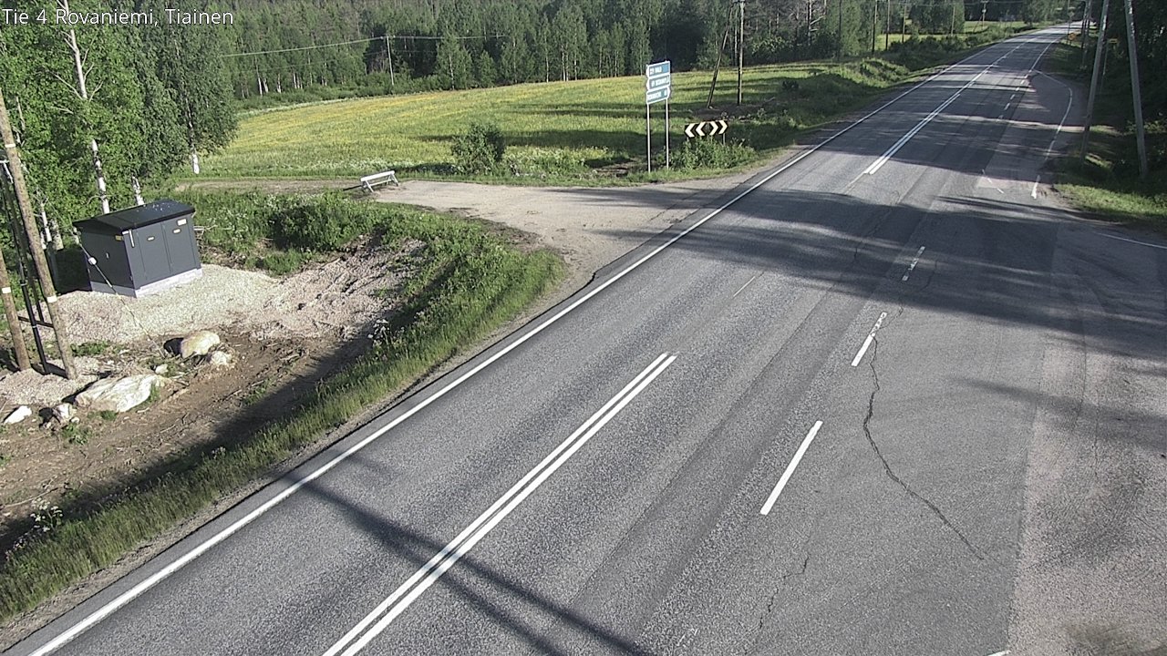 Weather Camera Image Road 4 Rovaniemi, Tiainen, Rovaniemi, Lappi