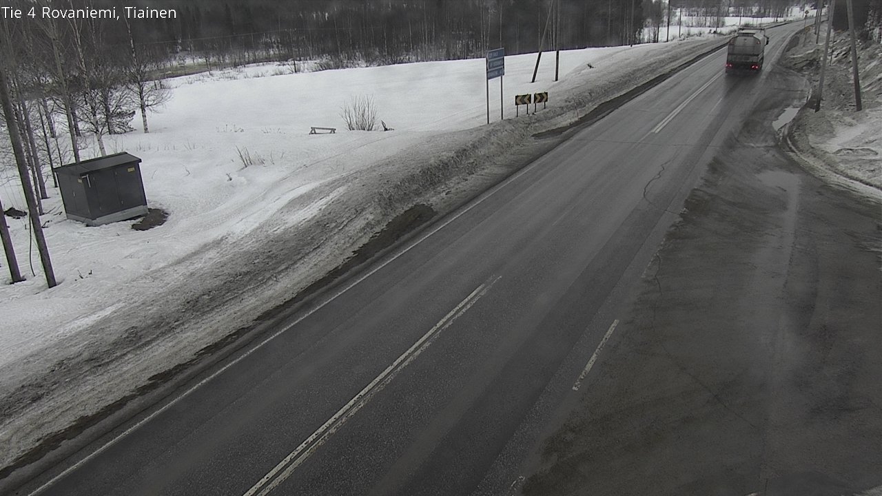 Weather Camera Image Road 4 Rovaniemi, Tiainen, Rovaniemi, Lappi