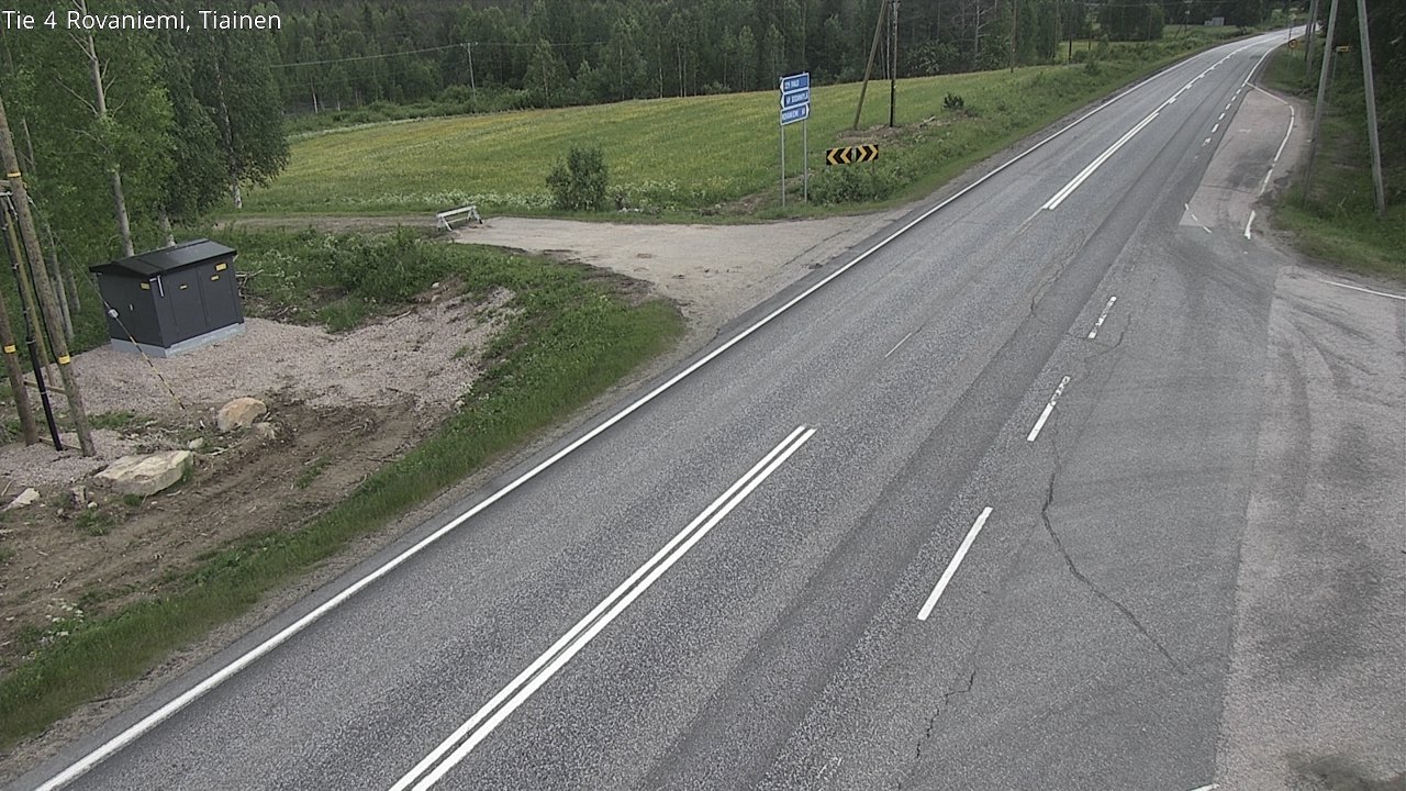 Weather Camera Image Road 4 Rovaniemi, Tiainen, Rovaniemi, Lappi