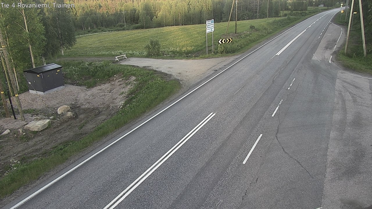 Weather Camera Image Road 4 Rovaniemi, Tiainen, Rovaniemi, Lappi