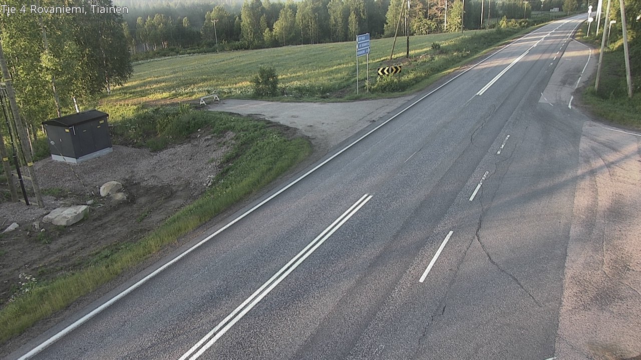 Weather Camera Image Road 4 Rovaniemi, Tiainen, Rovaniemi, Lappi