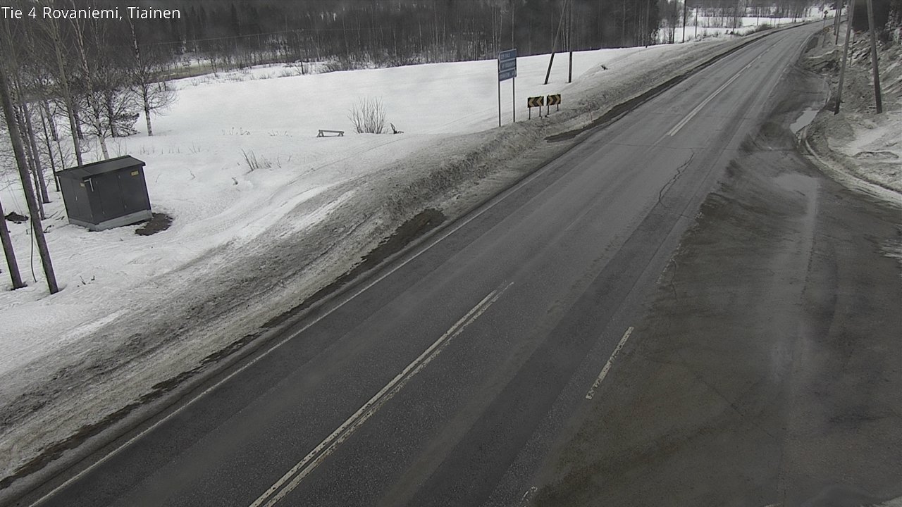 Weather Camera Image Road 4 Rovaniemi, Tiainen, Rovaniemi, Lappi