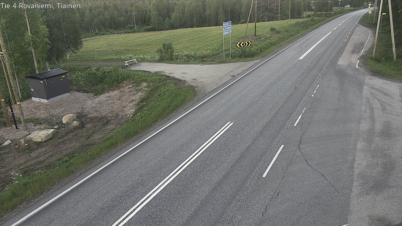 Weather Camera Image Road 4 Rovaniemi, Tiainen, Rovaniemi, Lappi