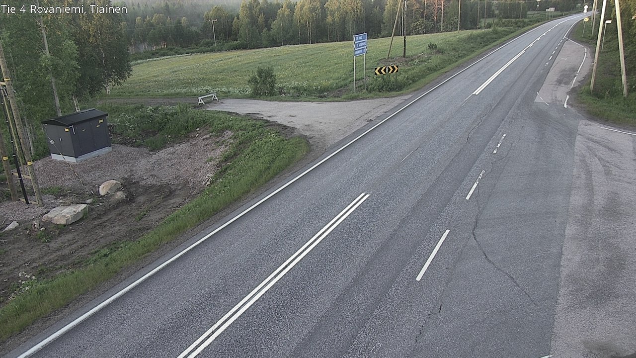 Weather Camera Image Road 4 Rovaniemi, Tiainen, Rovaniemi, Lappi