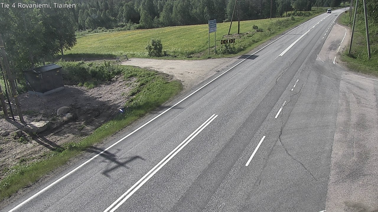Weather Camera Image Road 4 Rovaniemi, Tiainen, Rovaniemi, Lappi
