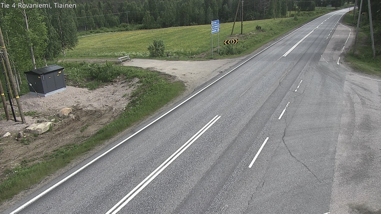 Weather Camera Image Road 4 Rovaniemi, Tiainen, Rovaniemi, Lappi