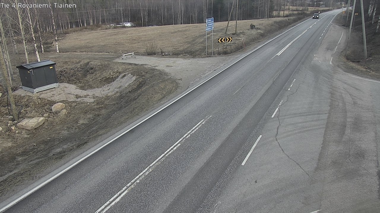 Weather Camera Image Väg 4 Rovaniemi, Tiainen, Rovaniemi, Lappi