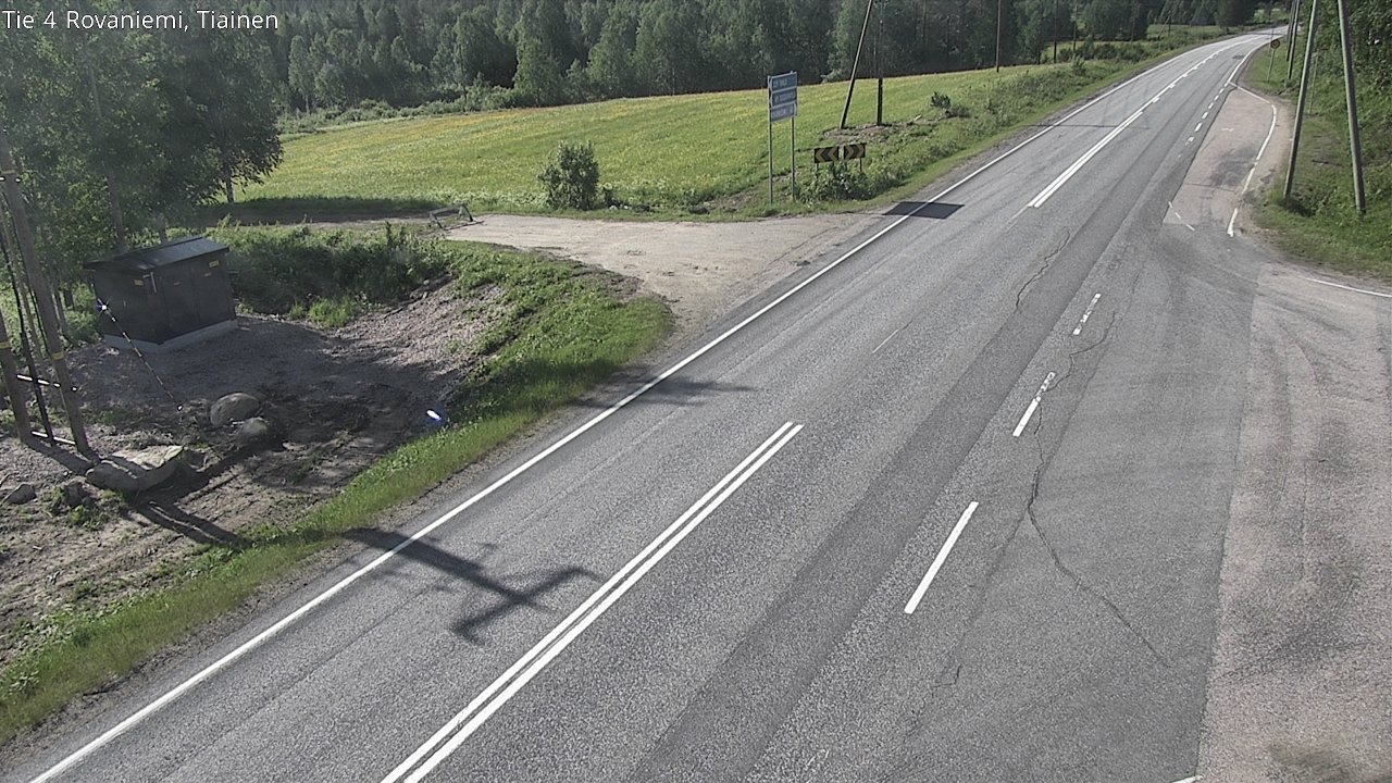 Weather Camera Image Road 4 Rovaniemi, Tiainen, Rovaniemi, Lappi