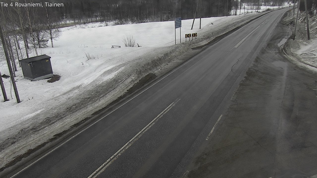 Weather Camera Image Road 4 Rovaniemi, Tiainen, Rovaniemi, Lappi