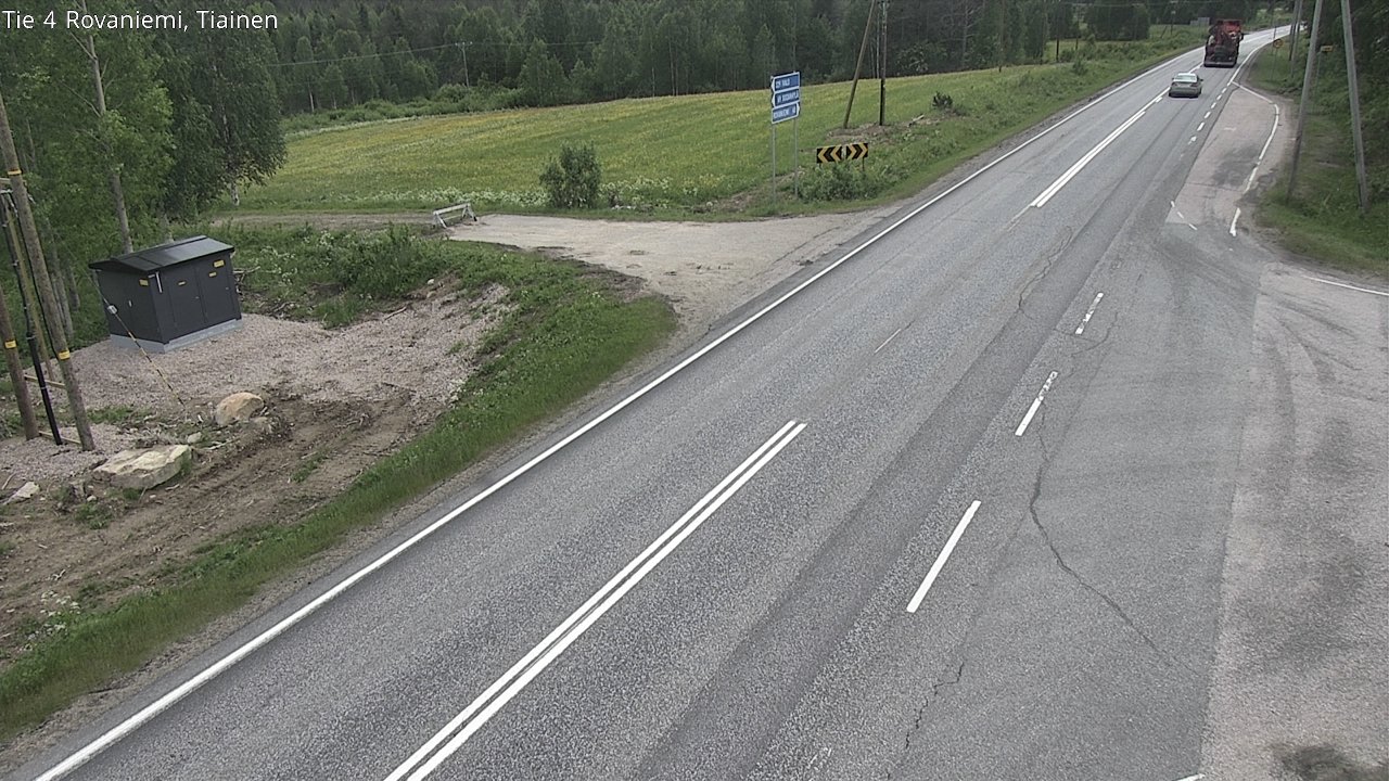 Weather Camera Image Road 4 Rovaniemi, Tiainen, Rovaniemi, Lappi