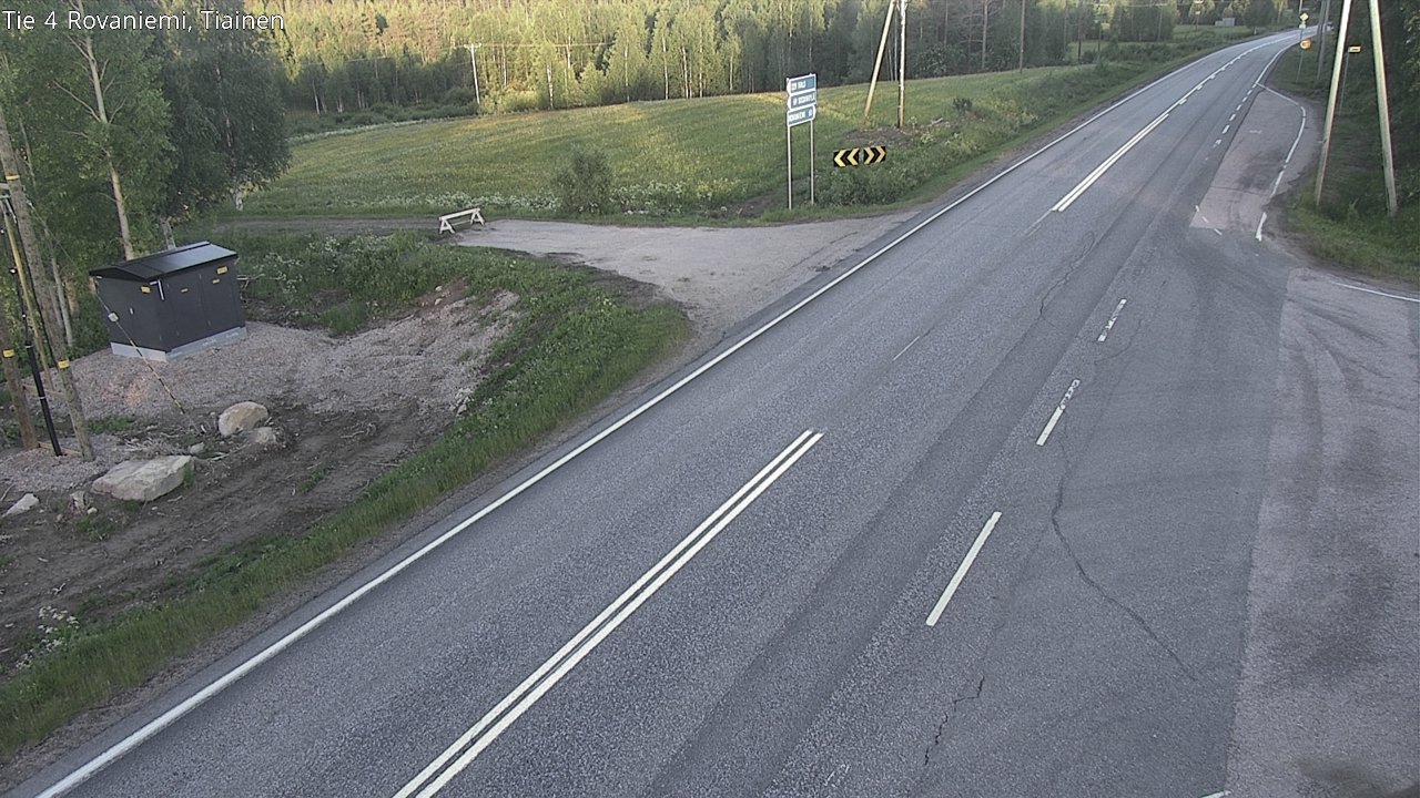 Weather Camera Image Road 4 Rovaniemi, Tiainen, Rovaniemi, Lappi