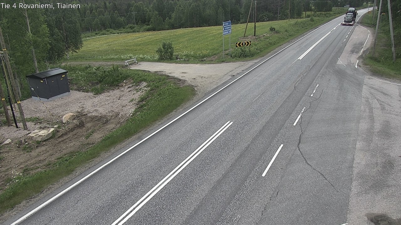 Weather Camera Image Road 4 Rovaniemi, Tiainen, Rovaniemi, Lappi