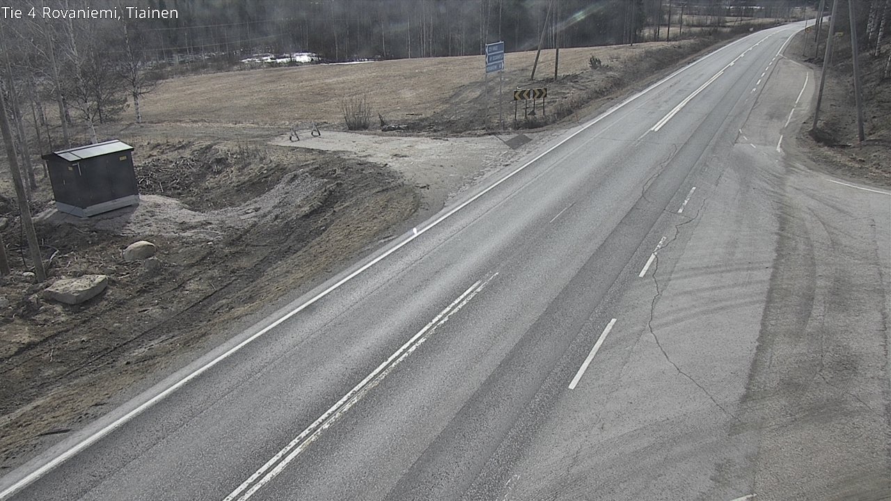 Weather Camera Image Väg 4 Rovaniemi, Tiainen, Rovaniemi, Lappi