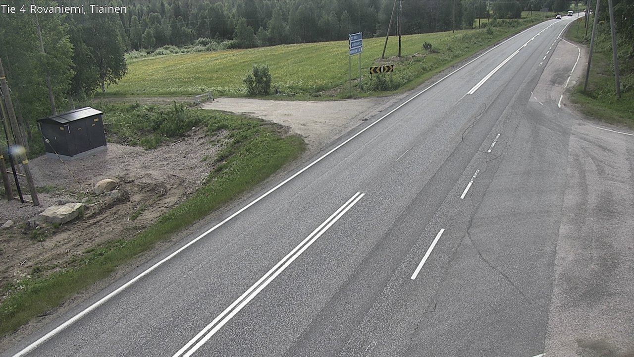 Weather Camera Image Road 4 Rovaniemi, Tiainen, Rovaniemi, Lappi