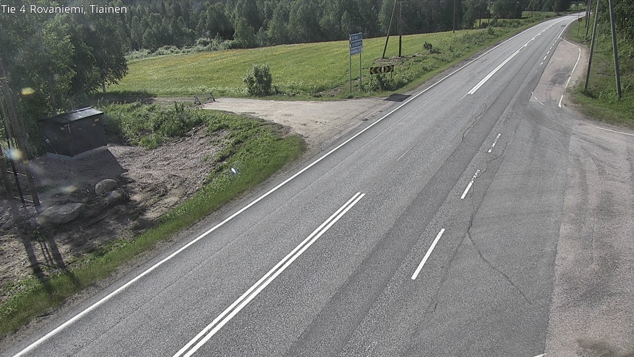 Weather Camera Image Road 4 Rovaniemi, Tiainen, Rovaniemi, Lappi