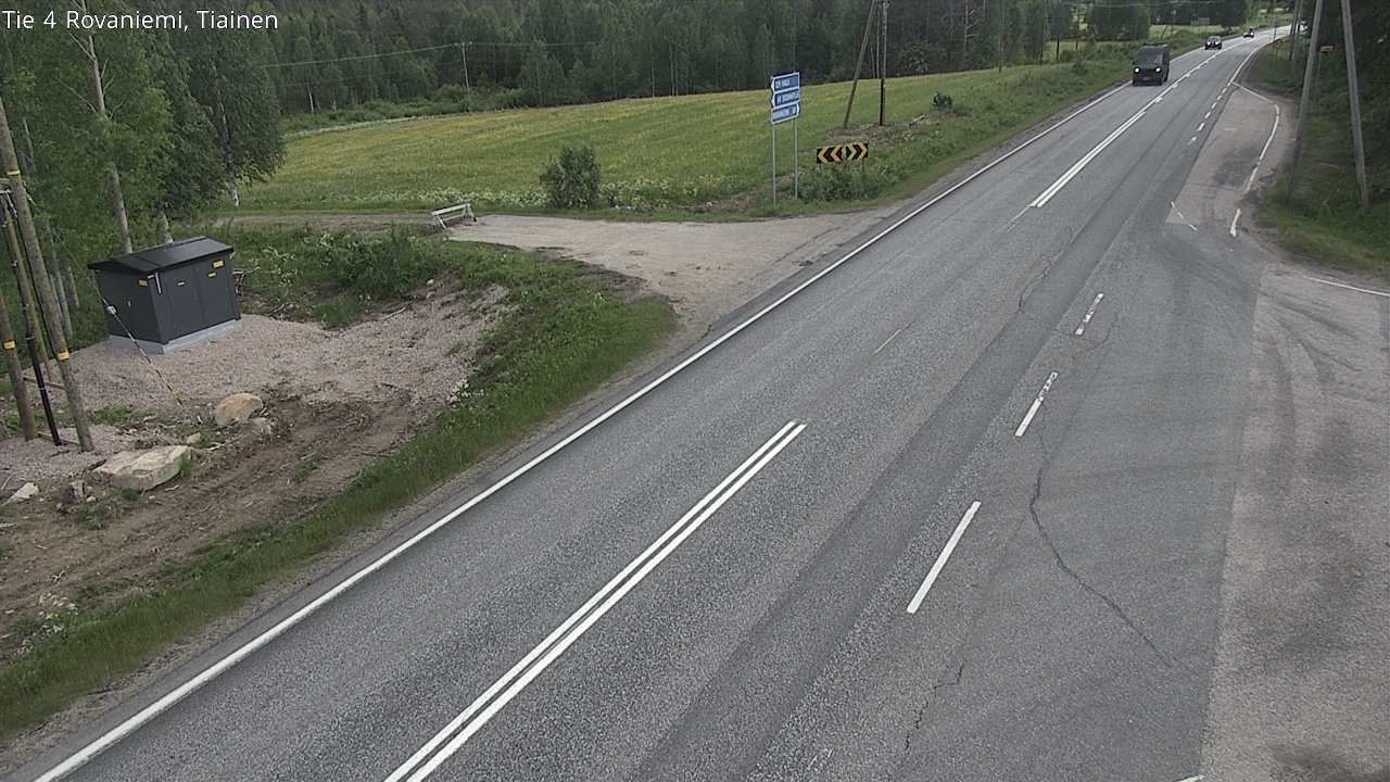 Weather Camera Image Road 4 Rovaniemi, Tiainen, Rovaniemi, Lappi