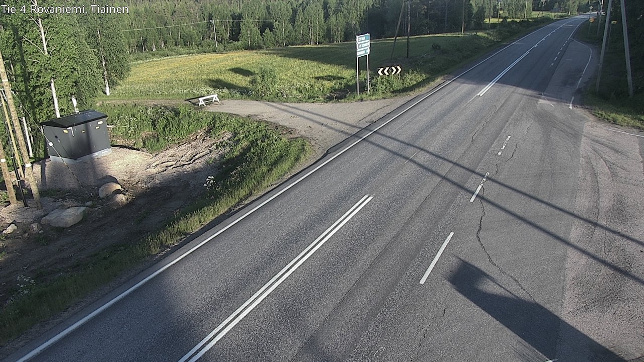 Weather Camera Image Road 4 Rovaniemi, Tiainen, Rovaniemi, Lappi
