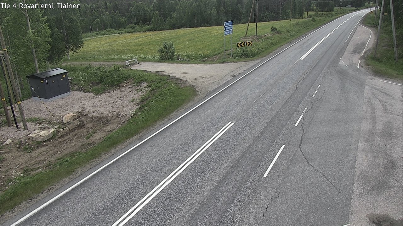 Weather Camera Image Road 4 Rovaniemi, Tiainen, Rovaniemi, Lappi