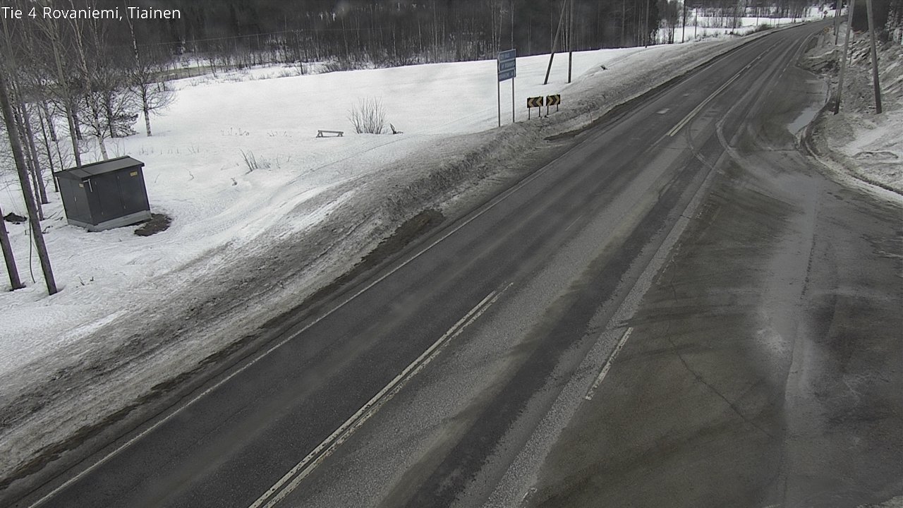 Weather Camera Image Väg 4 Rovaniemi, Tiainen, Rovaniemi, Lappi