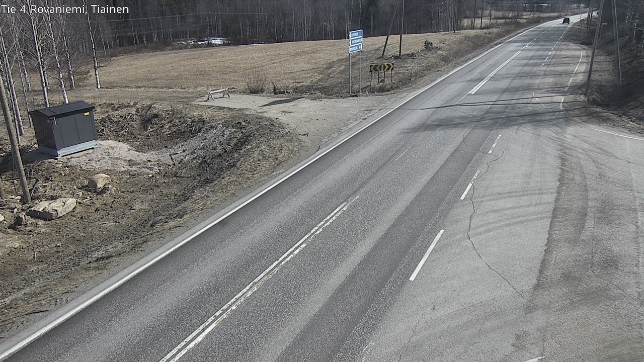 Weather Camera Image Väg 4 Rovaniemi, Tiainen, Rovaniemi, Lappi