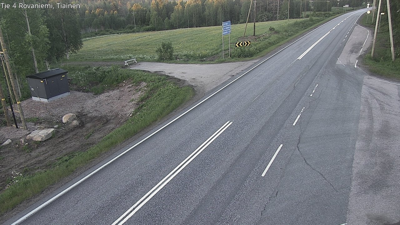 Weather Camera Image Road 4 Rovaniemi, Tiainen, Rovaniemi, Lappi