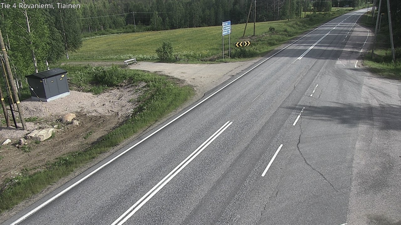 Weather Camera Image Road 4 Rovaniemi, Tiainen, Rovaniemi, Lappi