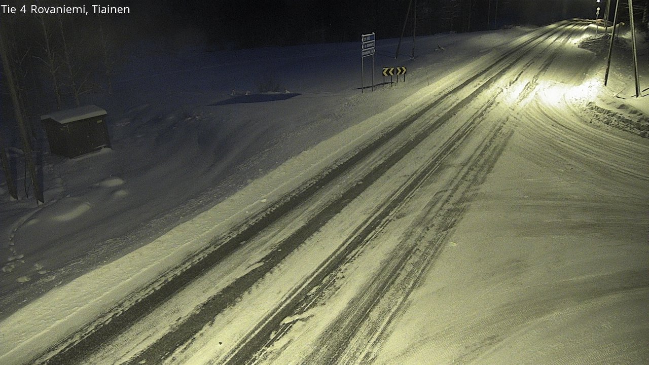 Kelikamerat Kuva Tie 4 Rovaniemi, Tiainen, Rovaniemi, Lappi