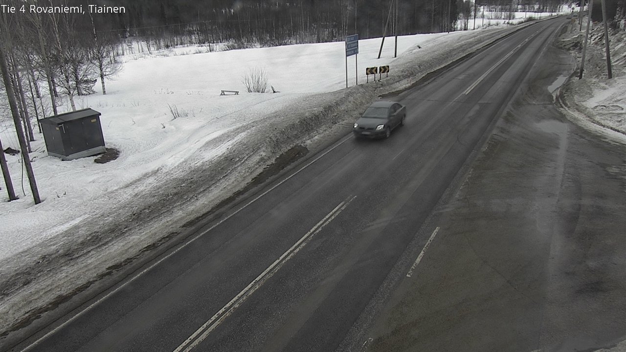 Weather Camera Image Road 4 Rovaniemi, Tiainen, Rovaniemi, Lappi