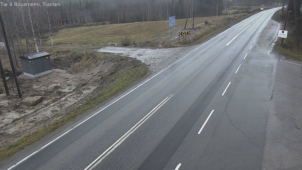 Weather Camera Image Road 4 Rovaniemi, Tiainen, Rovaniemi, Lappi