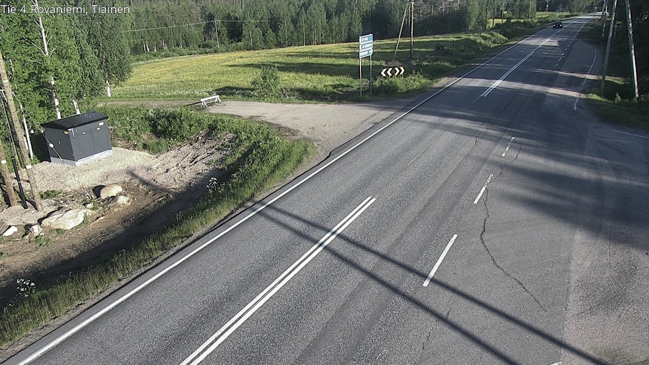 Weather Camera Image Road 4 Rovaniemi, Tiainen, Rovaniemi, Lappi